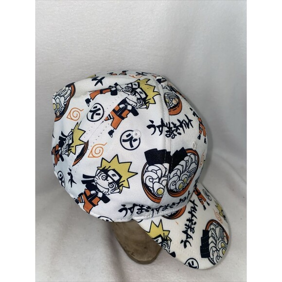 Naruto Shippuden Ramen Ninja Snap Sushi Hat comic OSFM Adjustable Cap RARE - Picture 2 of 7